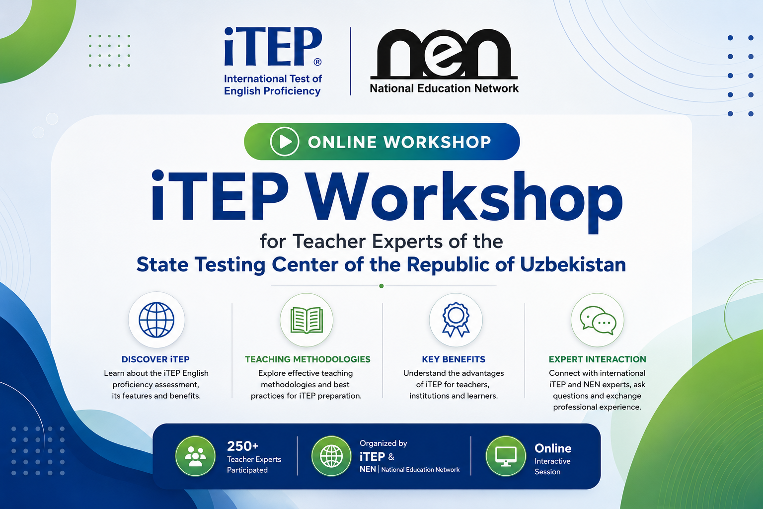 Online Workshop: iTEP for English Teachers